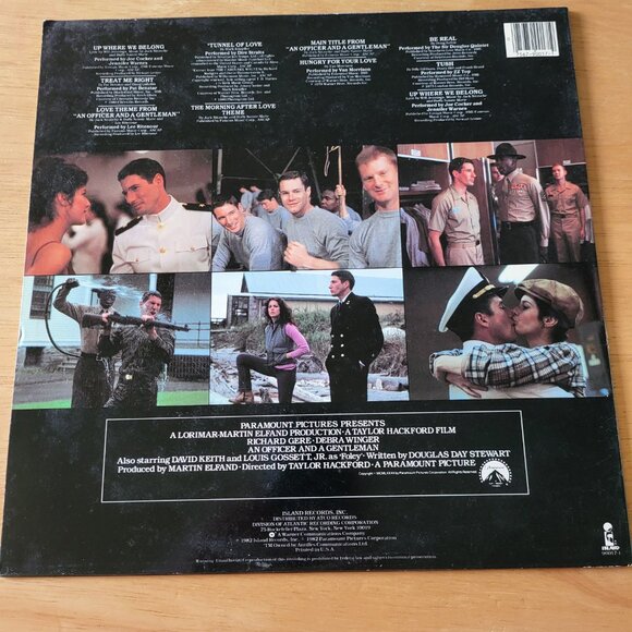 An Officer And A Gentleman Movie Soundtrack Vinyl Record 90017-1 Island 1982 LP1 - Picture 2 of 8